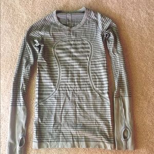 Lululemon Long sleeve.  Striped